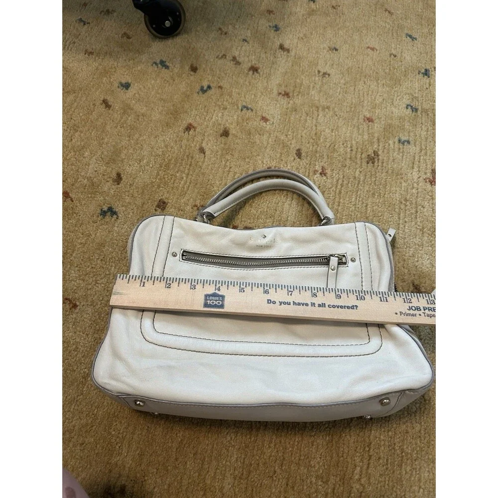 Kate Spade New York Mott Street Fisher Bag Cream Satchel Purse Chic Career